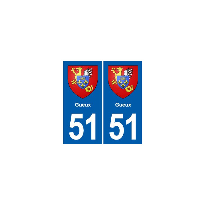 51 Fagnières blason autocollant plaque stickers ville