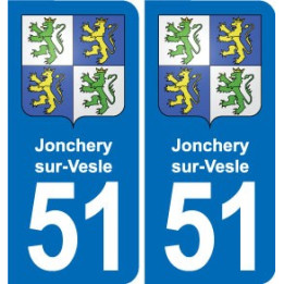 51 Fagnières blason autocollant plaque stickers ville