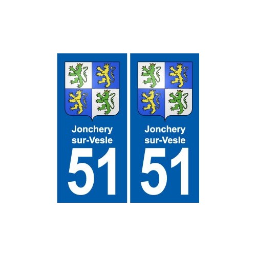 51 Fagnières blason autocollant plaque stickers ville
