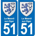 51 Fagnières blason autocollant plaque stickers ville