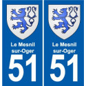 51 Fagnières blason autocollant plaque stickers ville