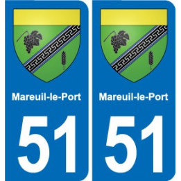 51 Fagnières blason autocollant plaque stickers ville