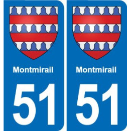 51 Fagnières blason autocollant plaque stickers ville
