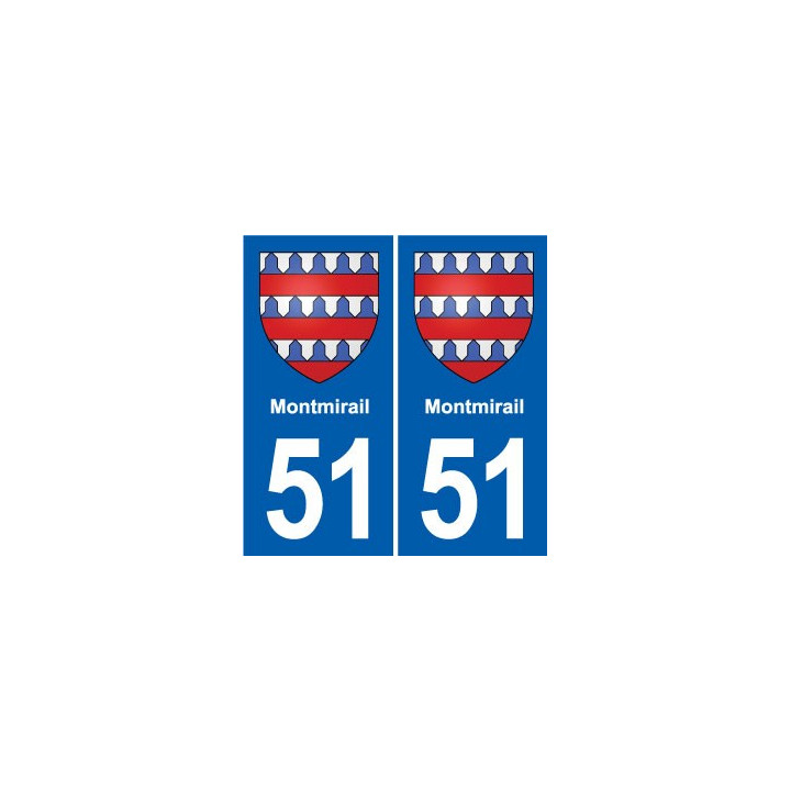 51 Fagnières blason autocollant plaque stickers ville