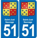 51 Fagnières blason autocollant plaque stickers ville
