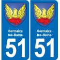 51 Fagnières blason autocollant plaque stickers ville