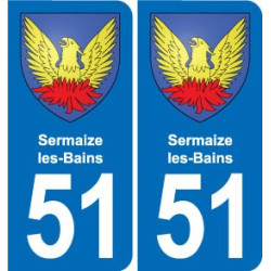 51 Fagnières blason autocollant plaque stickers ville