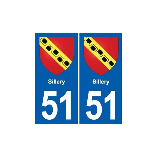 51 Fagnières blason autocollant plaque stickers ville