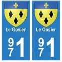 971 Le Gosier autocollant plaque