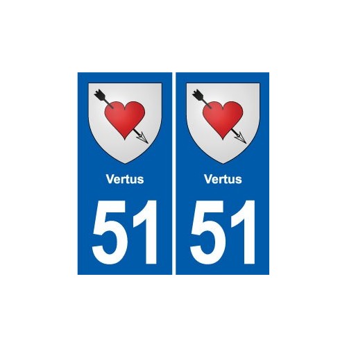 51 Fagnières blason autocollant plaque stickers ville