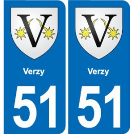51 Fagnières blason autocollant plaque stickers ville