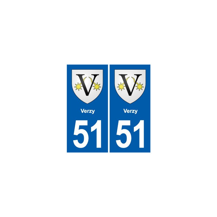 51 Fagnières blason autocollant plaque stickers ville