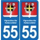 55 Ancerville blason autocollant plaque stickers ville