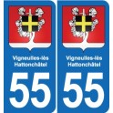 55 Ancerville blason autocollant plaque stickers ville