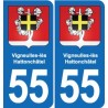 55 Ancerville blason autocollant plaque stickers ville