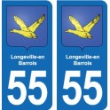 55 Ancerville blason autocollant plaque stickers ville