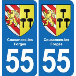 55 Ancerville blason autocollant plaque stickers ville