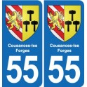 55 Ancerville blason autocollant plaque stickers ville