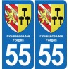 55 Ancerville blason autocollant plaque stickers ville