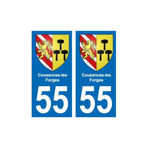 55 Ancerville blason autocollant plaque stickers ville