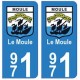 971 Le Moule autocollant plaque
