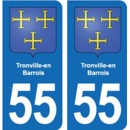 55 Ancerville blason autocollant plaque stickers ville