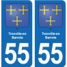 55 Ancerville blason autocollant plaque stickers ville