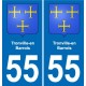 55 Ancerville blason autocollant plaque stickers ville