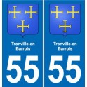 55 Ancerville blason autocollant plaque stickers ville