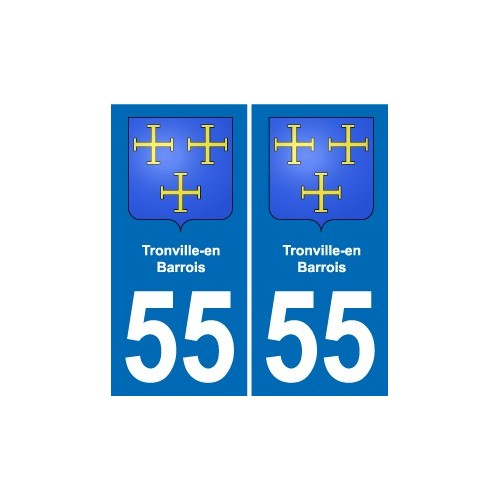 55 Ancerville blason autocollant plaque stickers ville