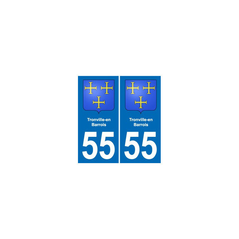 55 Ancerville blason autocollant plaque stickers ville
