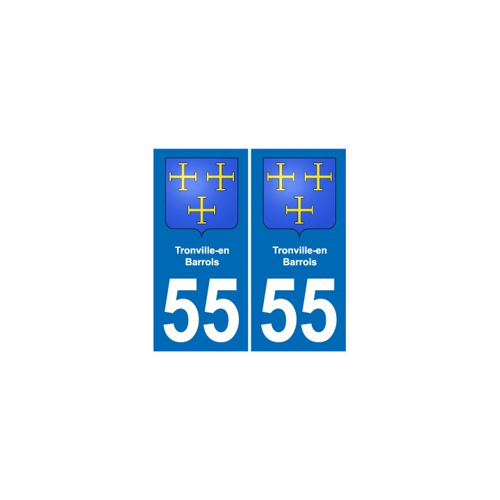 55 Ancerville blason autocollant plaque stickers ville