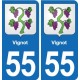 55 Ancerville blason autocollant plaque stickers ville