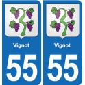 55 Ancerville blason autocollant plaque stickers ville