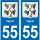 55 Ancerville blason autocollant plaque stickers ville