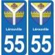 55 Ancerville blason autocollant plaque stickers ville