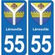55 Ancerville blason autocollant plaque stickers ville