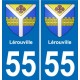 55 Ancerville blason autocollant plaque stickers ville