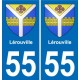 55 Ancerville blason autocollant plaque stickers ville