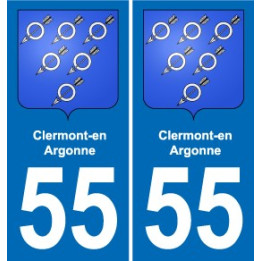 55 Ancerville blason autocollant plaque stickers ville