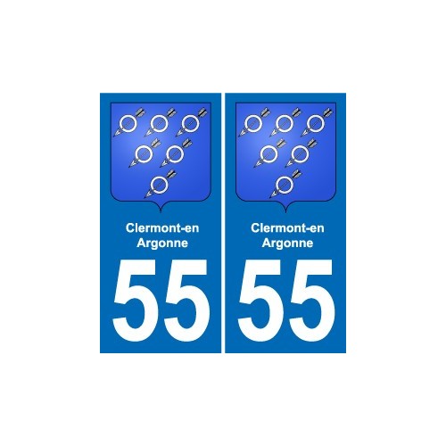55 Ancerville blason autocollant plaque stickers ville