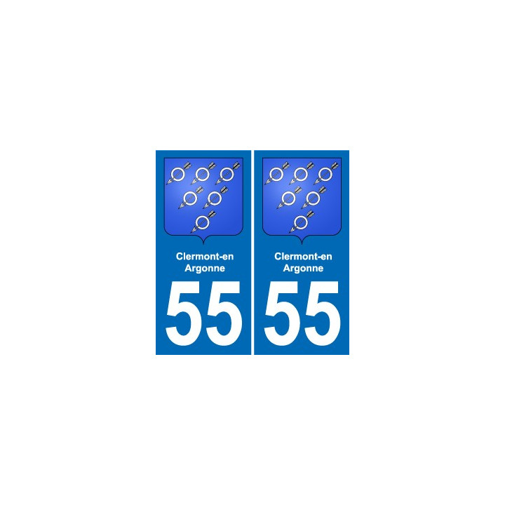 55 Ancerville blason autocollant plaque stickers ville