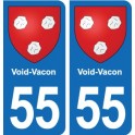 55 Ancerville blason autocollant plaque stickers ville