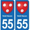 55 Ancerville blason autocollant plaque stickers ville