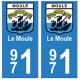 971 Le Moule autocollant plaque