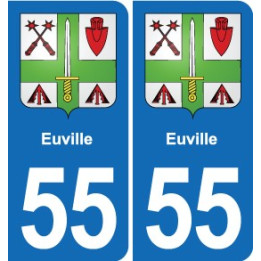 55 Ancerville blason autocollant plaque stickers ville