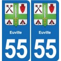 55 Ancerville blason autocollant plaque stickers ville