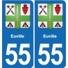 55 Ancerville blason autocollant plaque stickers ville