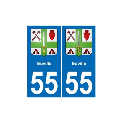 55 Ancerville blason autocollant plaque stickers ville