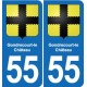 55 Ancerville blason autocollant plaque stickers ville